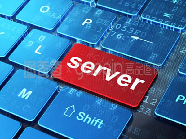 電腦鍵盤背景下的網(wǎng)頁(yè)開發(fā)概念伺服器